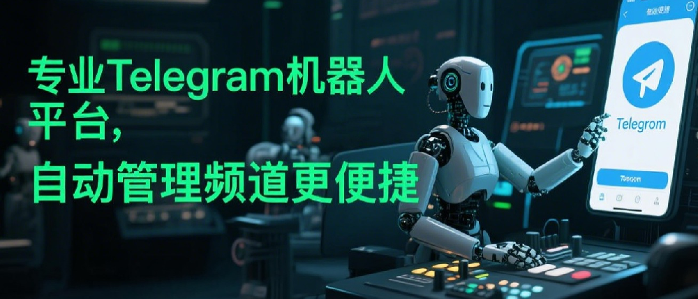 专业Telegram机器人平台，自动管理频道更便捷.png